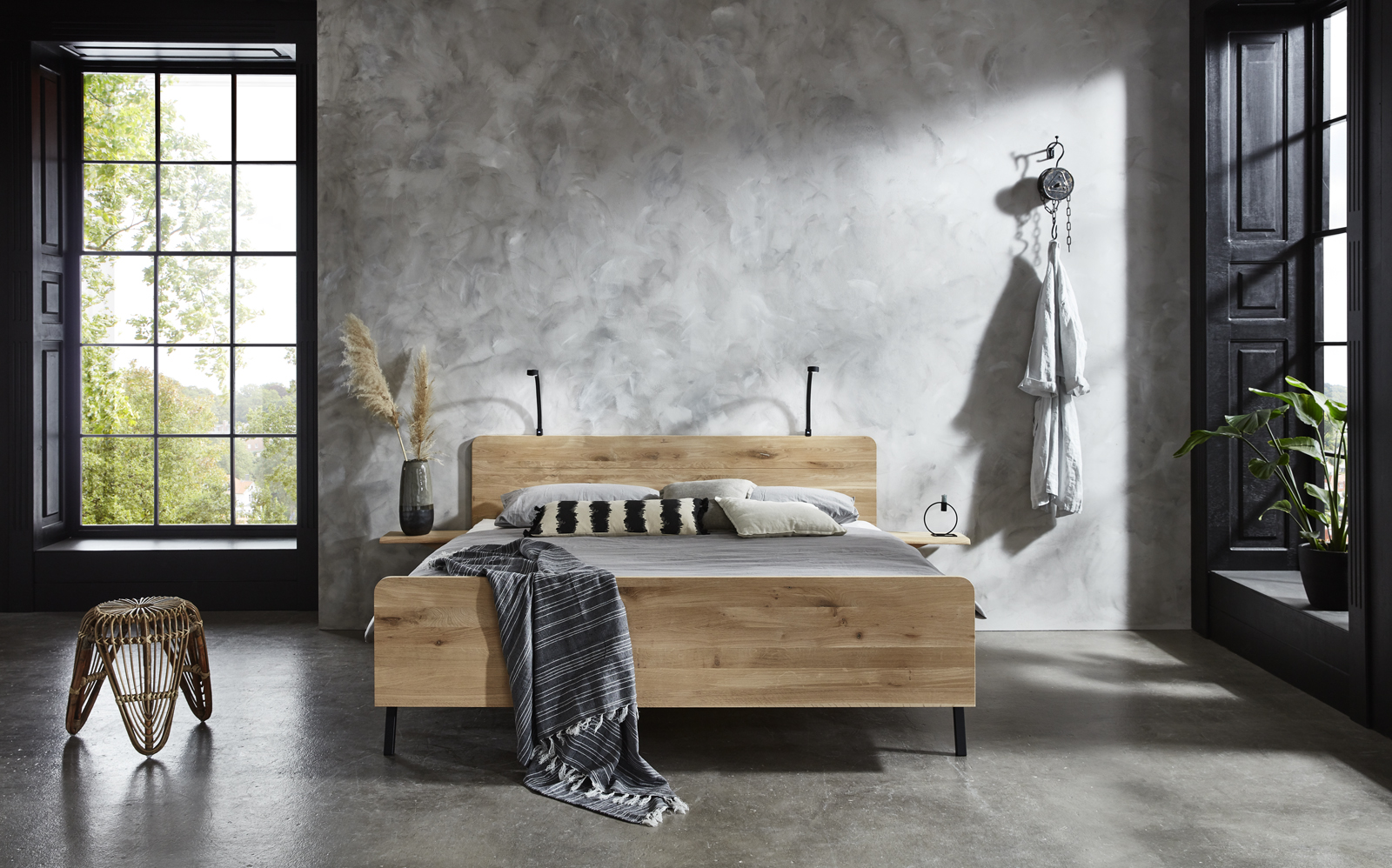 Eiken ledikant Lotus